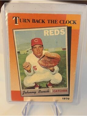 Johnny Bench 1970 Turn Back The Clock Reds Baseball Card